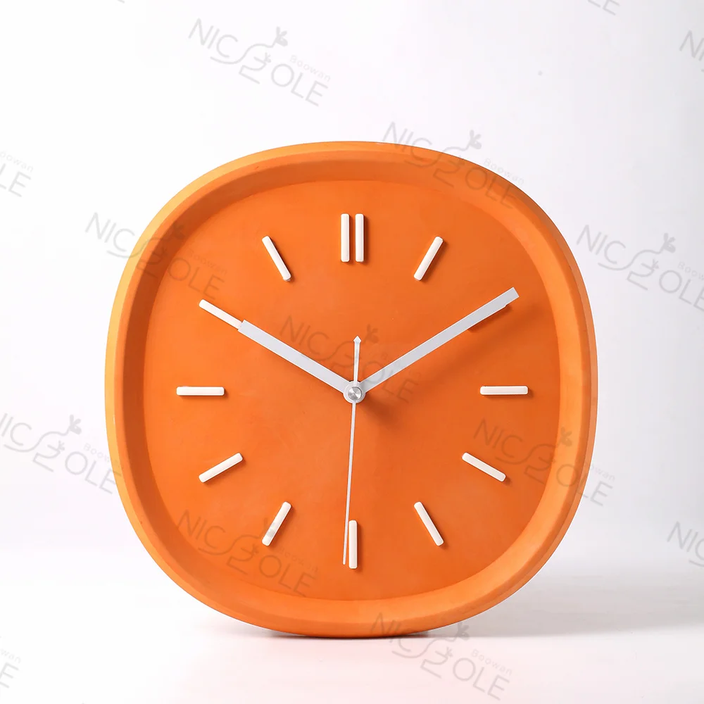 

Nicole Ins Home Clock Decoration Silicone Molds For Concrete Cement Resin, Random