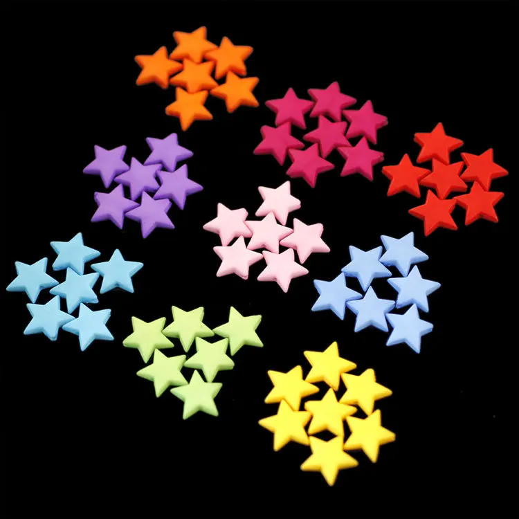 

Wholesale 9mm 14mm Colorful Candy Plastic Acrylic Beads for Jewelry making DIY Star Shape Beads, Colors