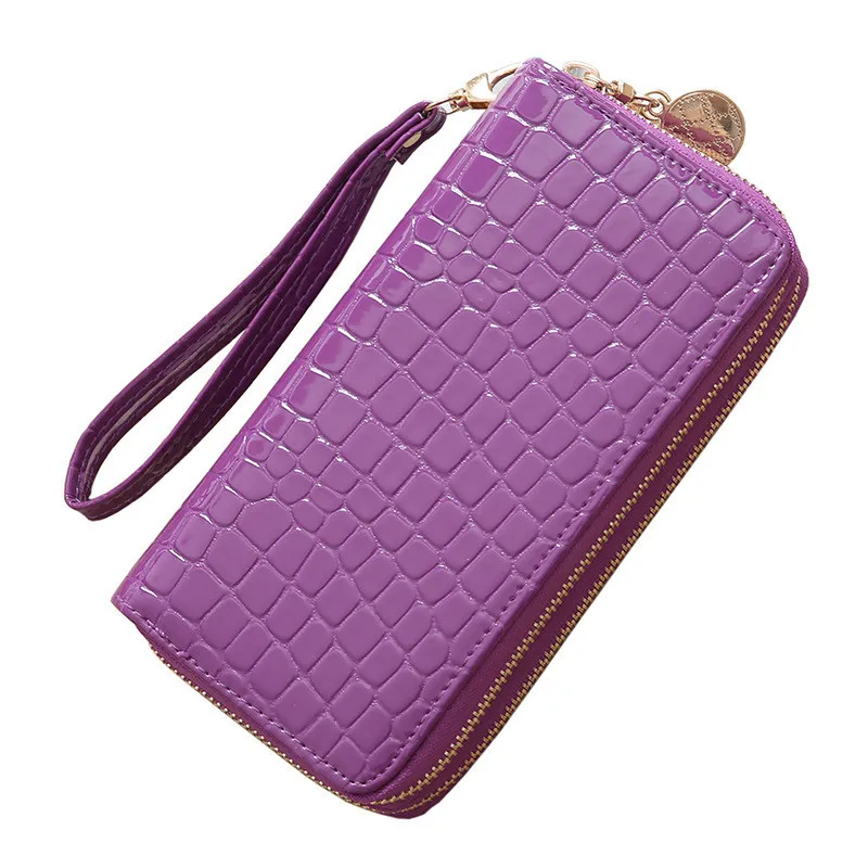 

Factory promotion yellow purse multi color to choose crocodile wallet OEM wallet with card holder for women, Customized color