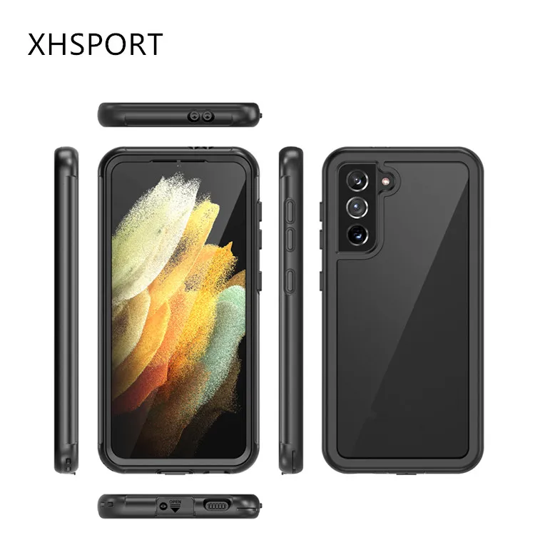 

Custom logo pc tpu anti fall shockproof hard cell phone case for Samsung galaxy S21