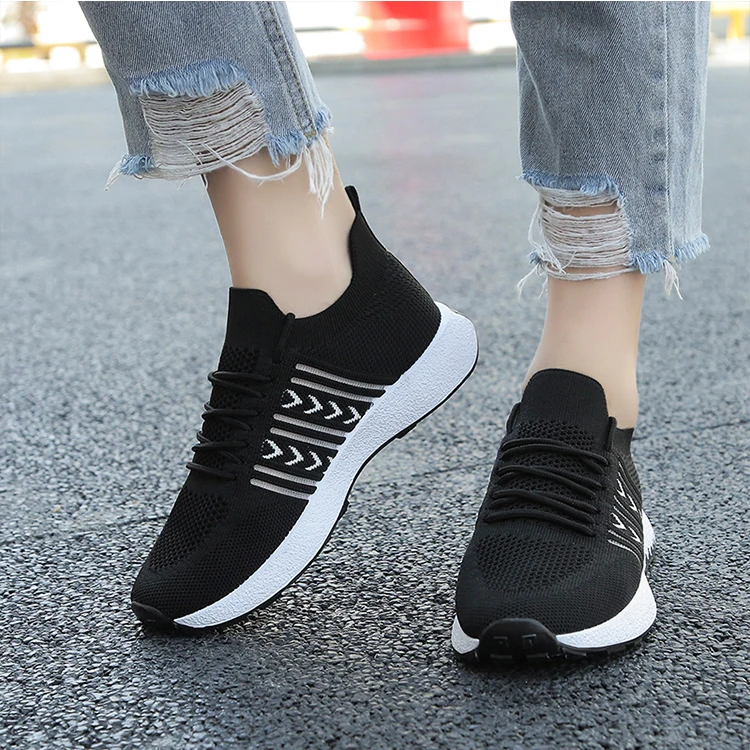 

High quality women fashion sport gym shoes running wholesale manufacture 2021 women white sneakers