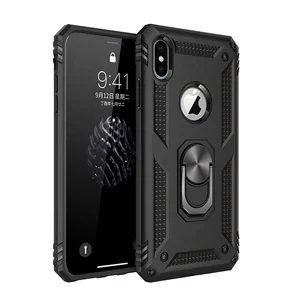Shockproof Mobile Phone Cover Metal Ring Bracket