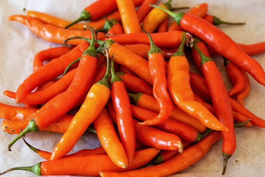Properly dried habanero peppers stored in glass jars
