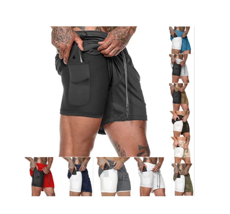

Wholesale Mens fitness gym side pocket Running shorts, Available