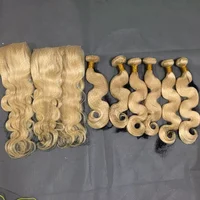 

virgin cuticle aligned 613 Hair, 613 Blonde Virgin Brazilian Human Hair Bundles, High Quality 613 Virgin Hair for Black Women