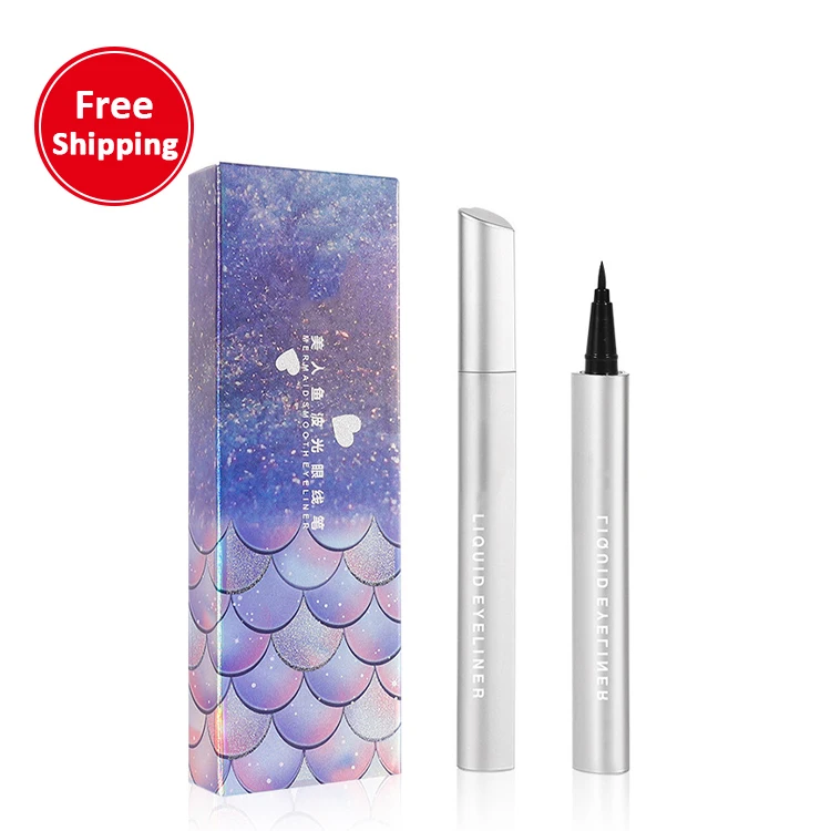 

Eyeliner cosmetics waterproof, sweat-proof, non-smudge, quick-drying soft-tip liquid eyeliner pen