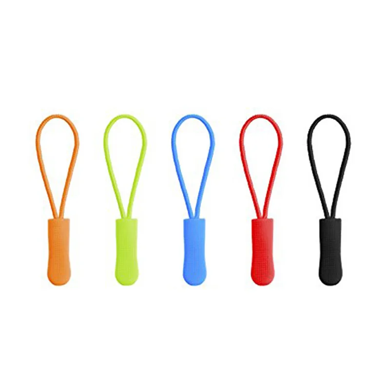 

2019 New Arrivals Garment Accessories Zipper Pull PVC Zipper Puller Strong Rope Slider For Bag, Custom color