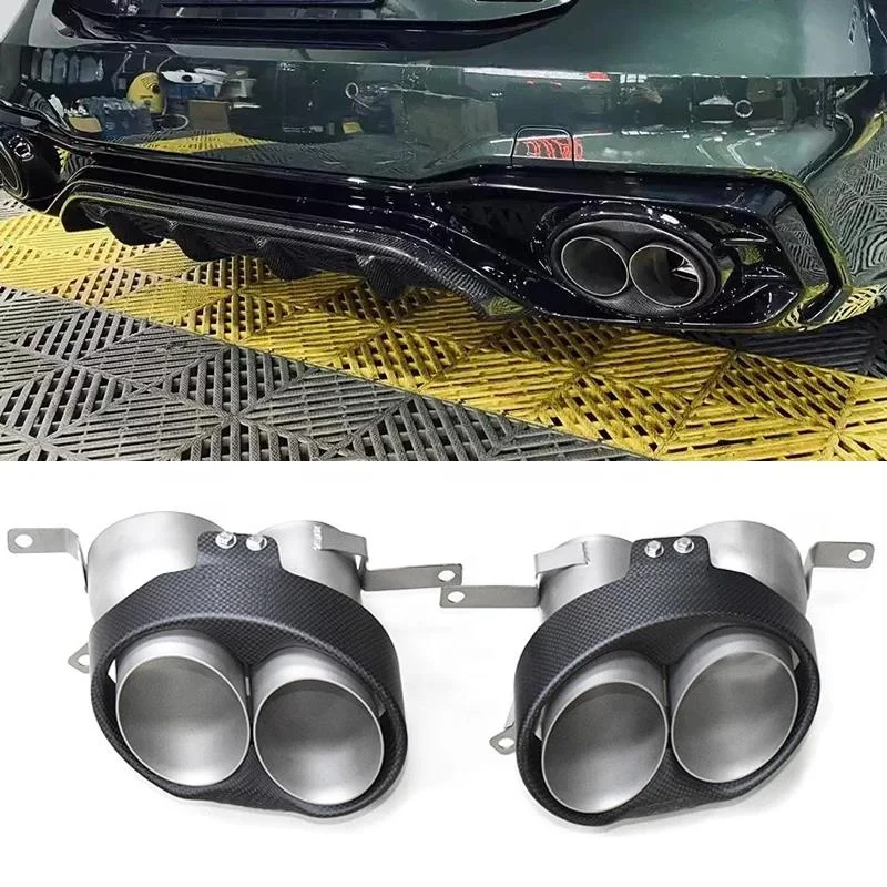 

SYPES Carbon Fiber RS6 Muffler Tip For Audi S6 S7 S5 S4 RS3 RS4 RS5 RS7 Exhaust Tip Exhaust Pipe