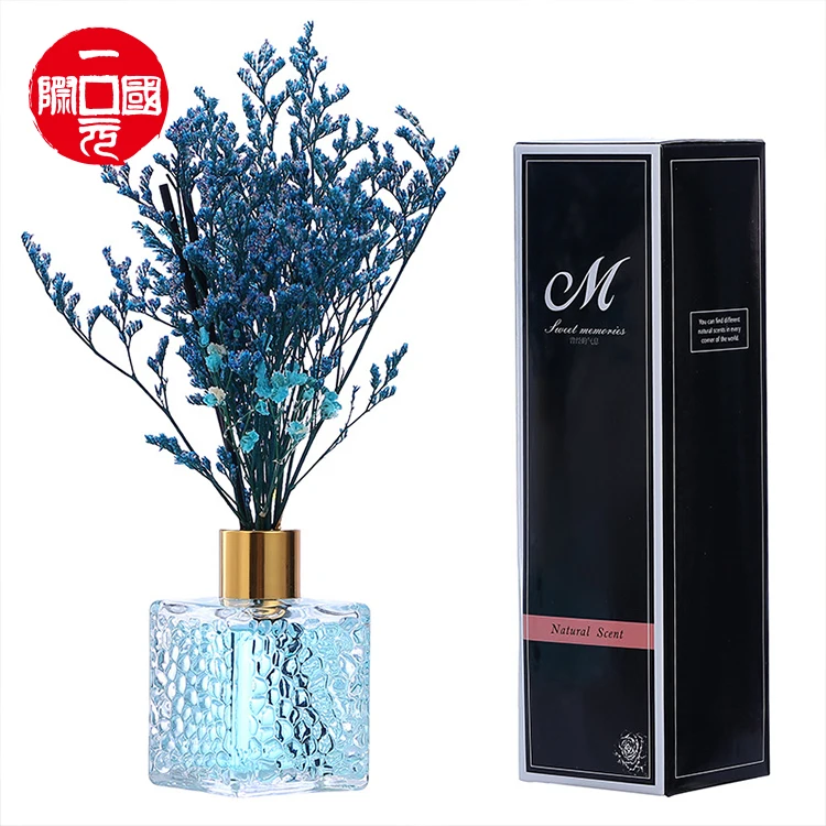 

Essential Oil Aromatherapy Sticks Glass Bottle Rattan Aroma Liquid Fragrance Set Reed Diffuser Perfume