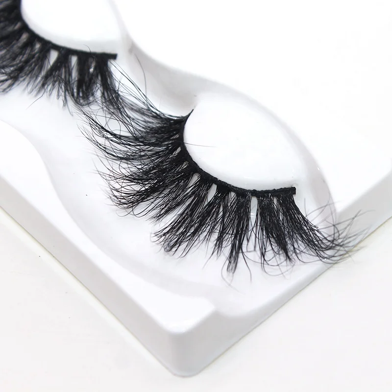 Make Up Free Samples Natural Clear Band 100% Real Luxury Handmade Wholesale Private Label 3D Mink Eyelashes