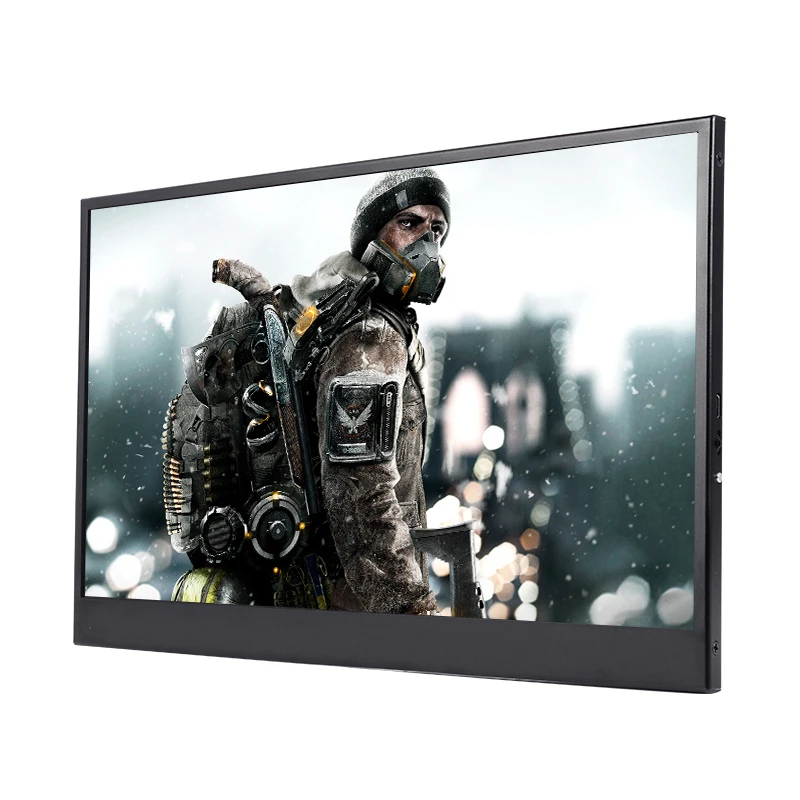 
15.6 inch Portable Monitor HDM 1920x1080 HD IPS Display Computer LED Monitor with Leather Case for PS4 Pro/Xbox/Phone 