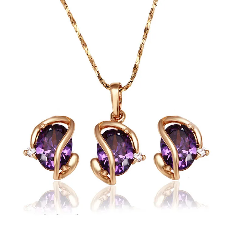 

62397-Xuping Hot New Fine Jewelry Design Gold Jewelry Set