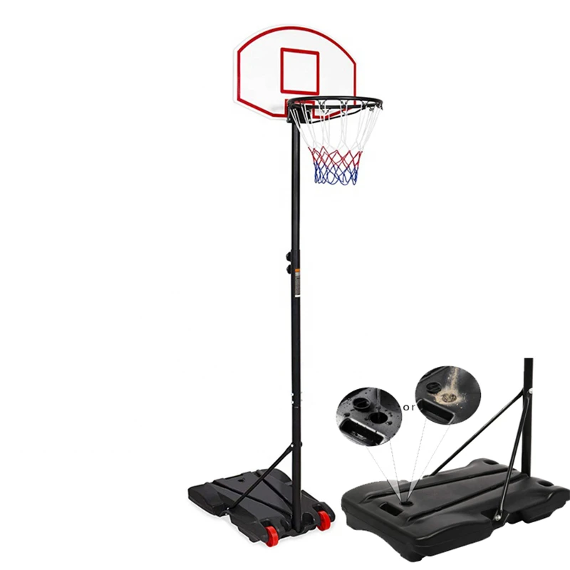 

Height adjustable and movable stable and outdoor portable basketball hoop stands, Customize color