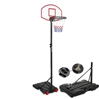 

Height adjustable and movable stable and outdoor portable basketball hoop stands