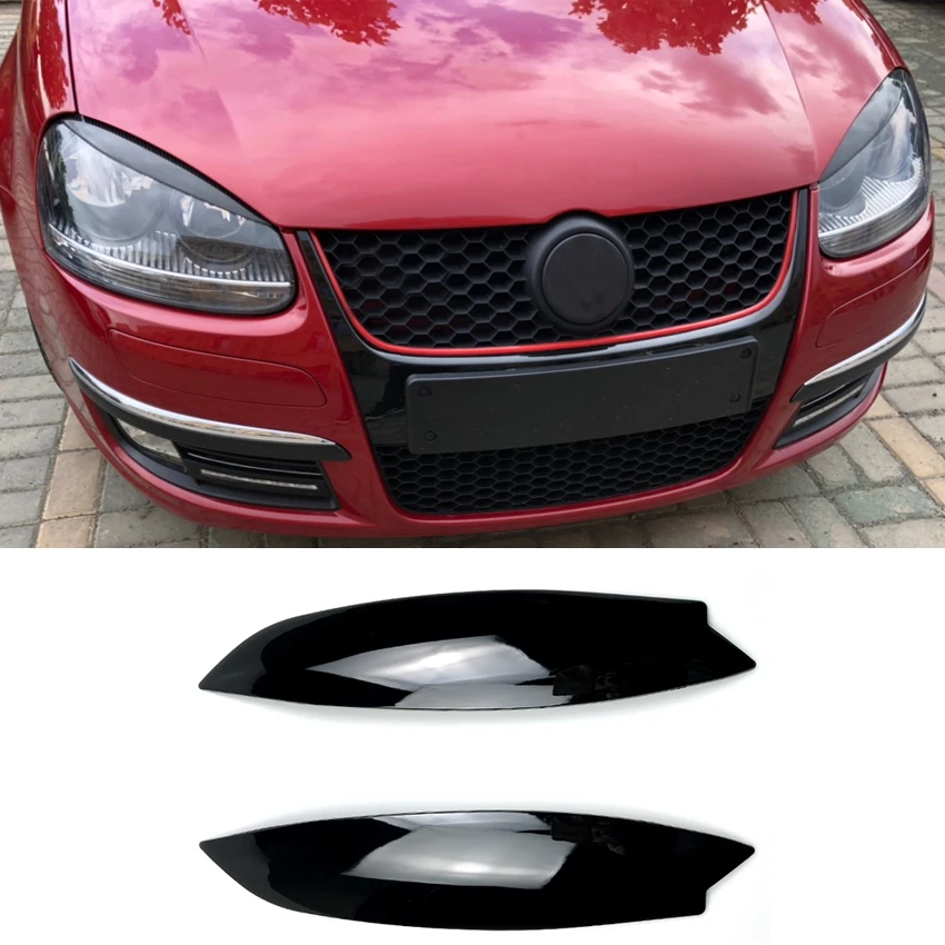 

AMP-Z Eyebrows Car Kits for Volkswagens VW Golf MK5 Golf 5 Headlights Eyebrow Eyelids Stickers ABS Trim Cover Accessories