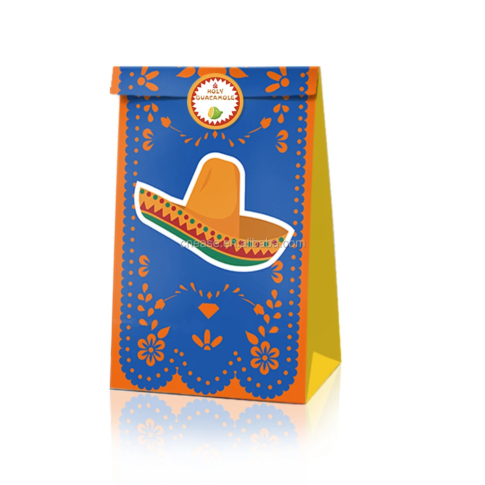 Lb004 Mexican Party Supplies Candy T Bags Birthday Party Bags Party Kraft Paper Bag Buy 1220