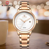 

NAVIFORCE 5008 reloj mujer relogio feminino Rose Gold Women Watch Fashion Wrist Watch For Ladies Waterproof Wristwatch Casual