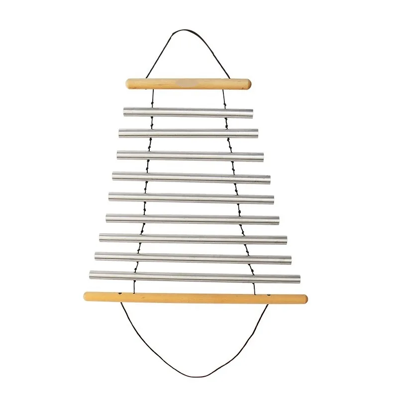 Metal Chimes Swinging 9 Bars Tone Music Instrument Chakras Handy Chime Sound Healing Swing Chimes