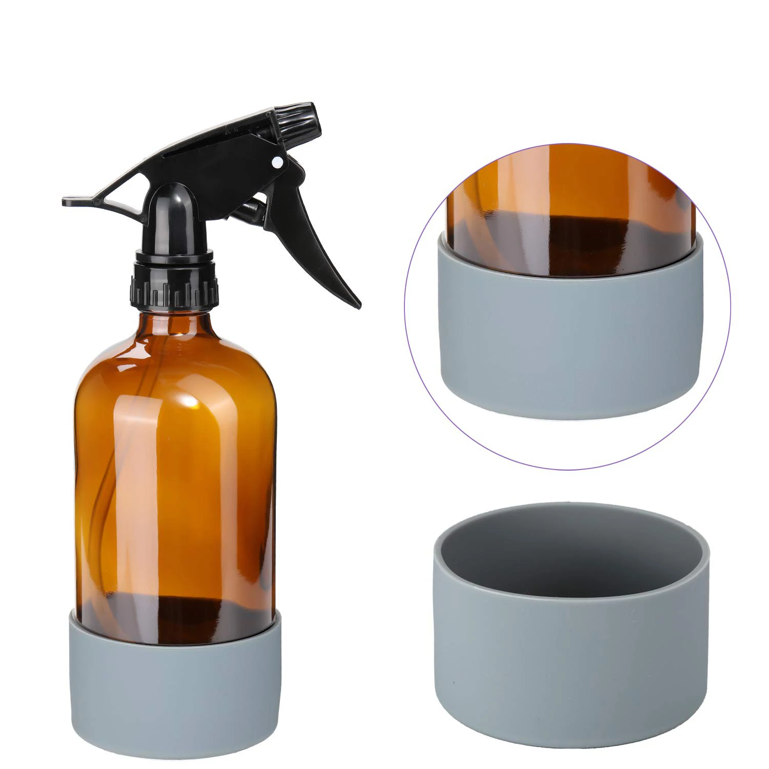 

Yongli silicone water bottle bottom Boot sleeve Glass Spray Bottle Protective Silicone Sleeve