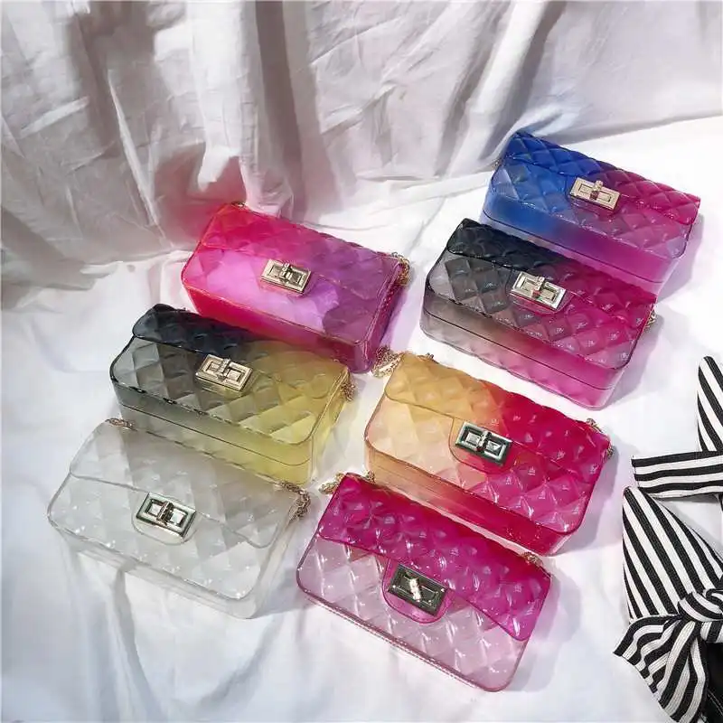 

Wholesale For Women Bags Women Handbags Ladies Clear Pvc Jelly Purses And Handbags, Customizable