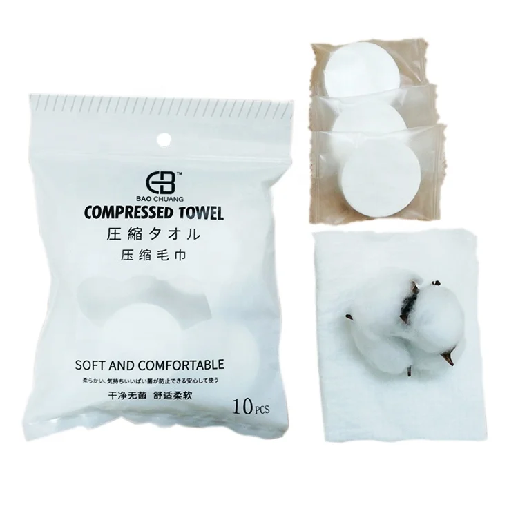

Skin Friendly Disposable Non Woven Cotton Face Compressed Towel