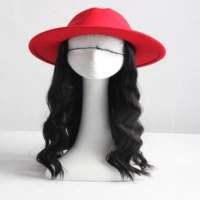 

2019 New arrivals popular wig hats for sale, can be customized hat wig