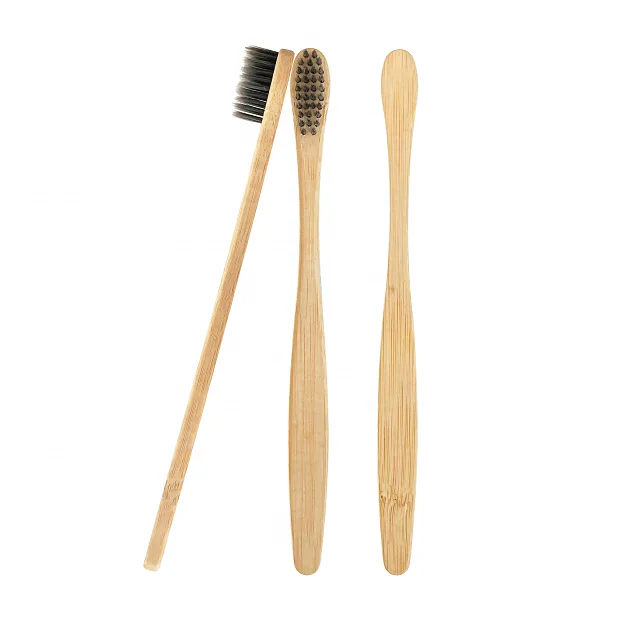 

Wholesale Eco-friendly Private Label Charcoal Bristle Natural Bamboo Toothbrush