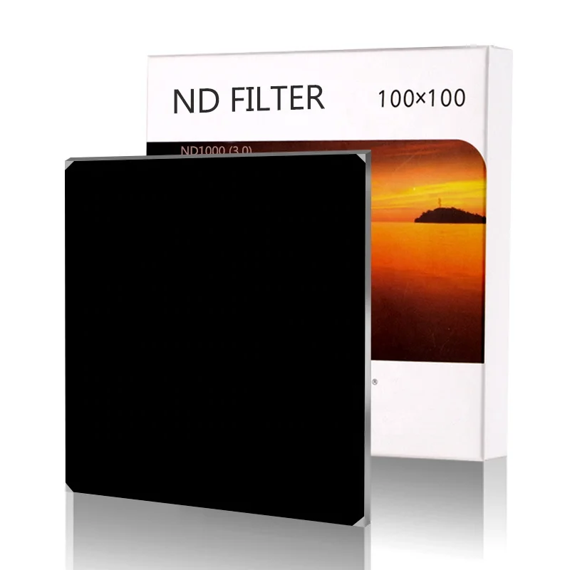 

GiAi  ND1000 neutral density filter 10 stops square filter Nano coating camera ND filter