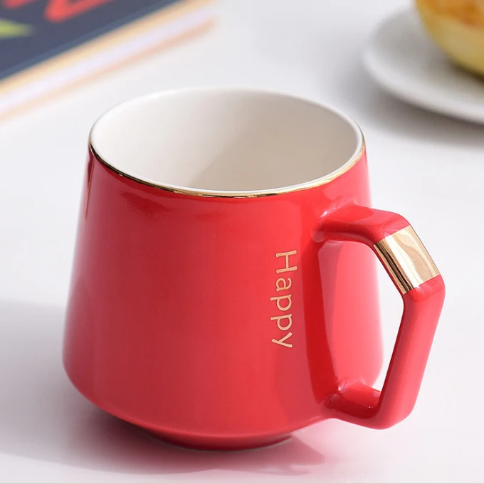 

Promotion cup sublimation blank ceramic 500 ml coke bottle double wall insulation drinking cup ceramic mug for party, Custom color