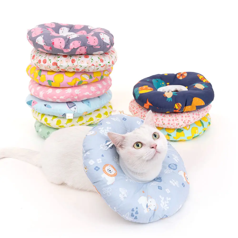 

Factory Direct Sales Support Customization Pet Elizabeth Collar Prevent Licking and Biting Cat Collar Cat Headgear