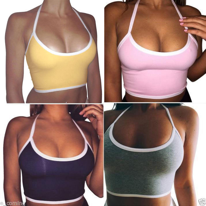 

Wholesale Cheap Bulk Price Women Vest Bra Top Ladies Summer Gym Crop Tops, White, beige, pink, yellow, gray, black, rose,purple, navy, violet