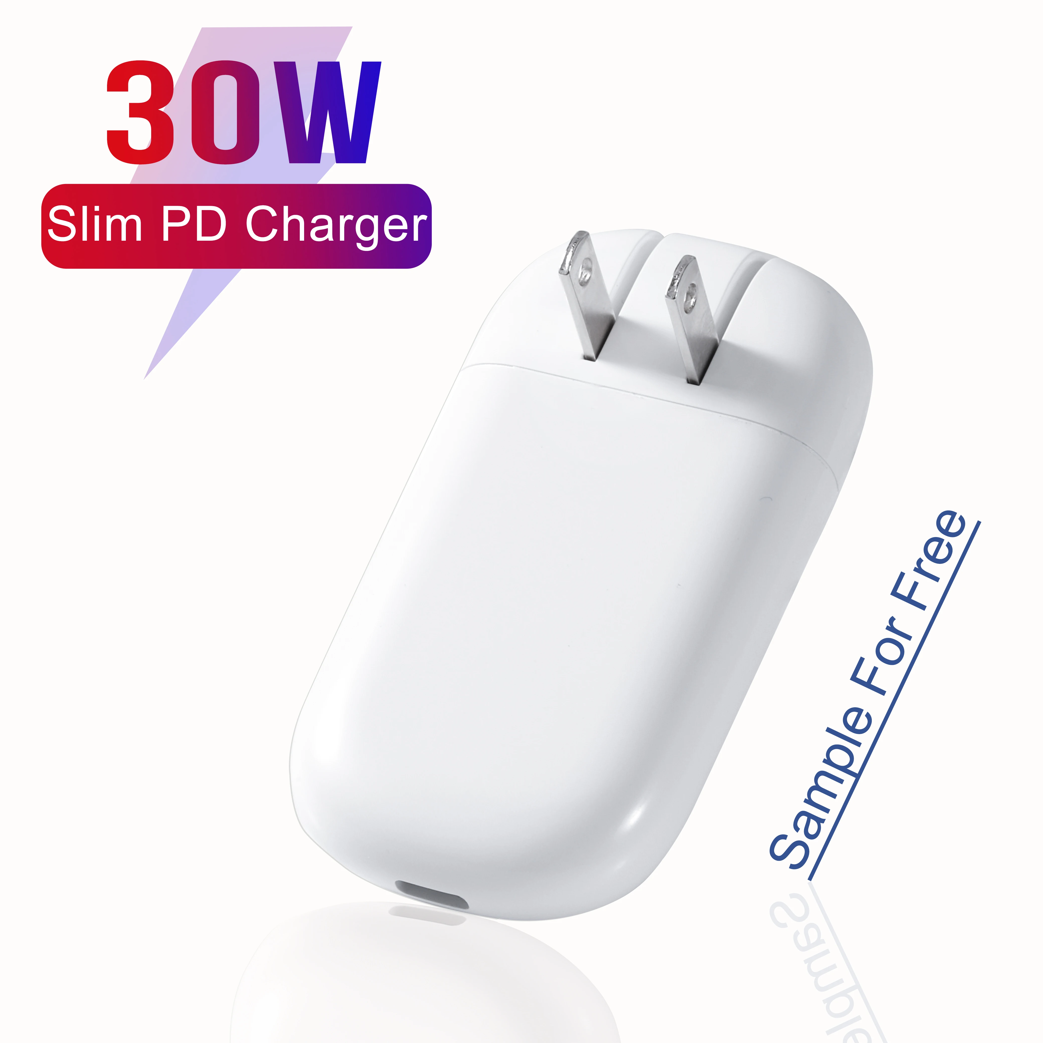

CB CE PD3.0 Certified passed wholesale cargador usb wall PD type c charger for iphone adapter, White