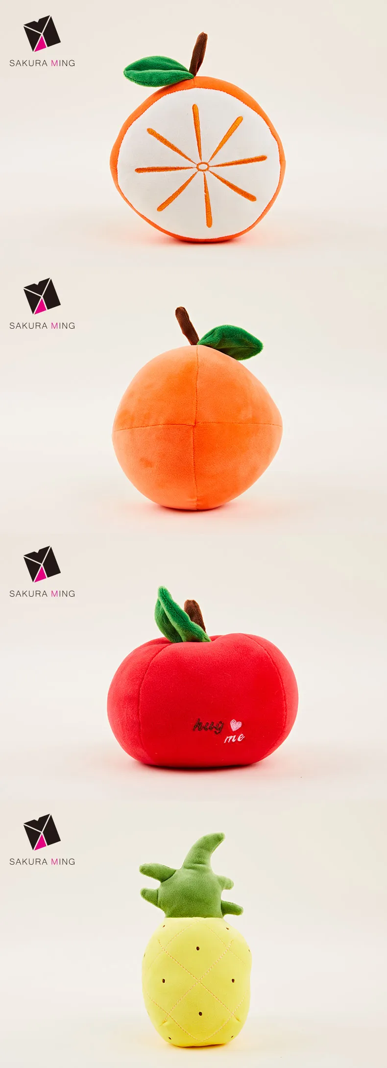 Small Apple Toy Fluffy Simulation Apple Plush toy Soft Fruit Apple