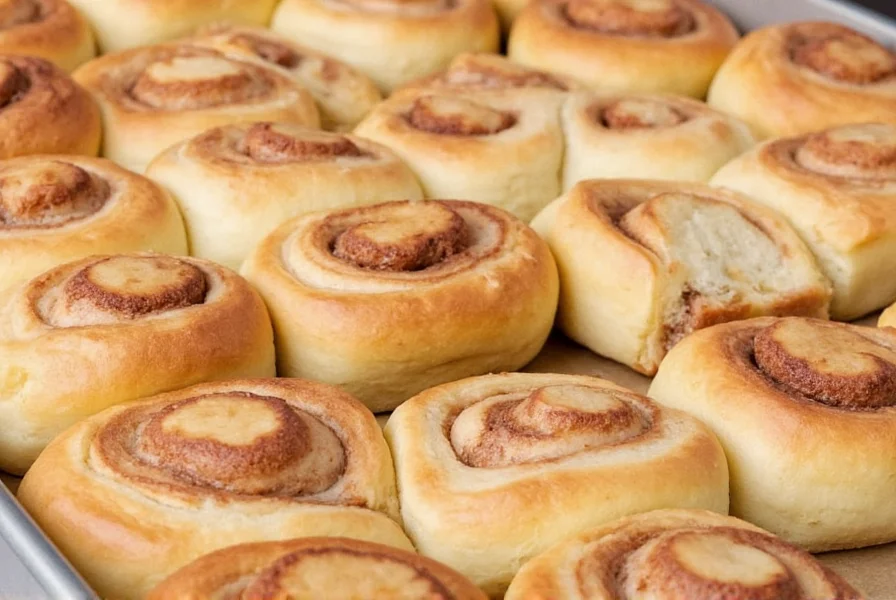 Step-by-step process of making cinnamon roll dough with hands kneading in a wooden bowl