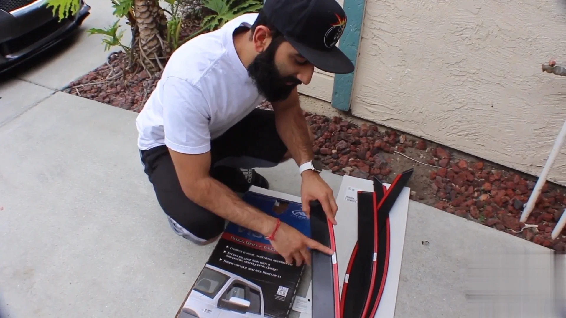 Plastic Acrylic Car Windows Deflector Visor Shade In Black Cover Buy