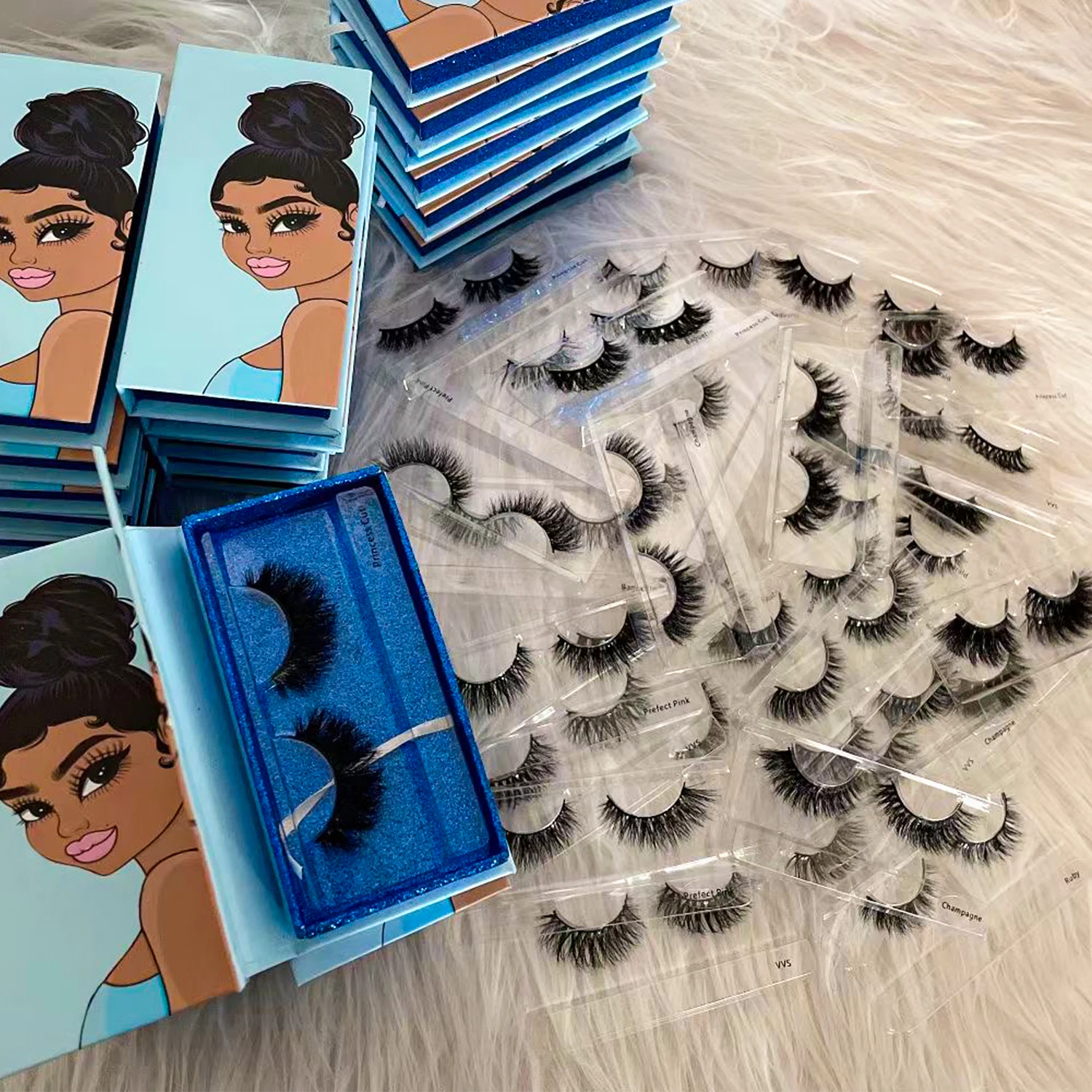 

Lshes Eyelashes Raw Lash Short Lashes 25mm Handmade 3d 5d Fluffy Mink Strip Eyelashes