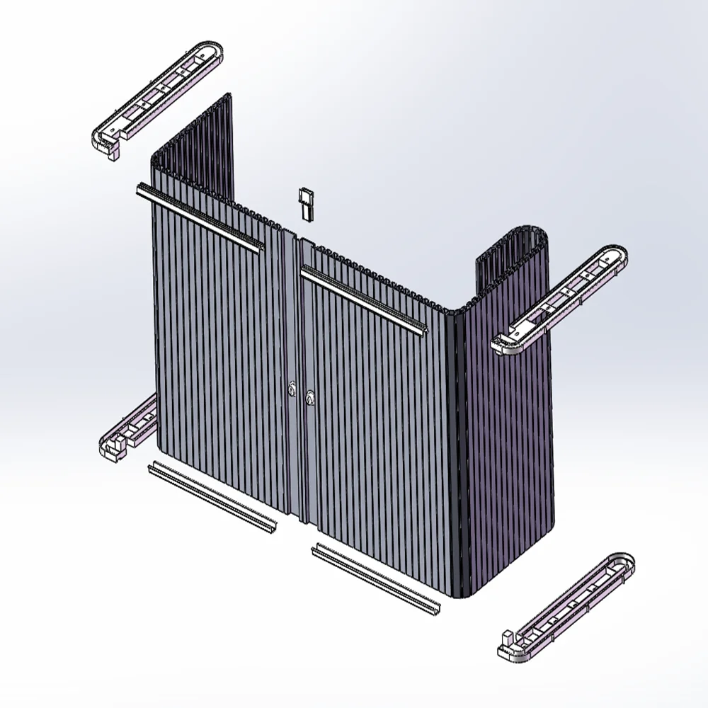 
Metal color Plastic Roller shutter door for Kitchen Use 