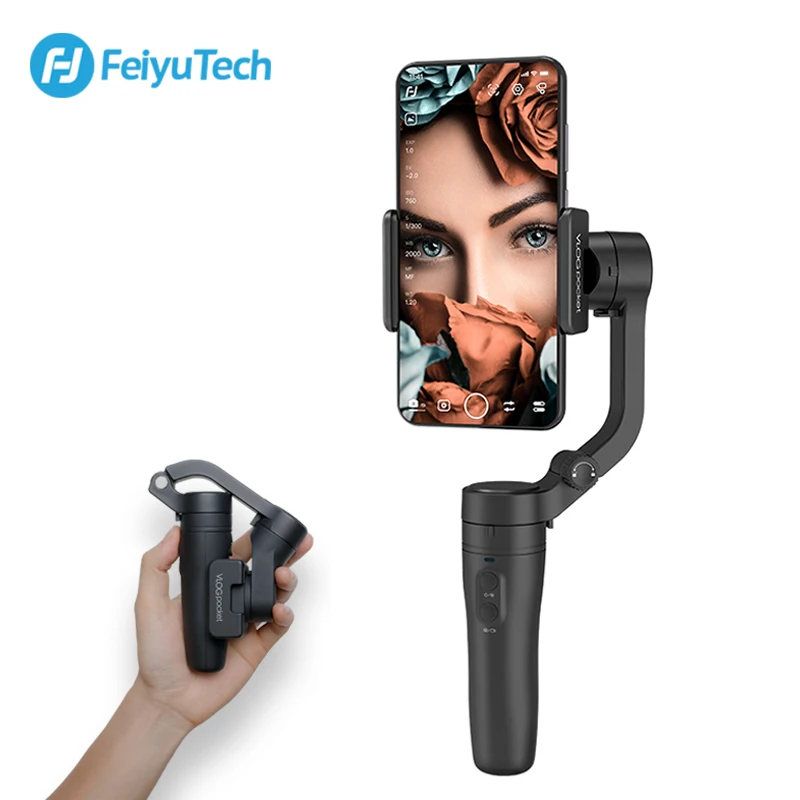 

Feiyu Vlog Pocket 3-Axis Foldable Smartphone Gimbal Stabilizer for iPhone Xs Max Xr X 8 Samsung S9 S8 Handheld Gimbal