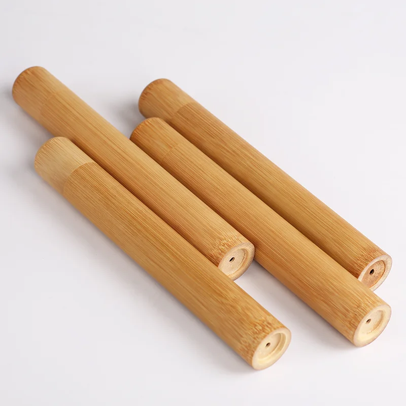 

Zero plastic Biodegradable Bamboo Toothbrush Travel Case Wholesale price, Natural bamboo color