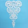 High Quality Rayon Ivory Embroidered Bridal Lace New Pattern Lace Applique For wedding Dress Decoration