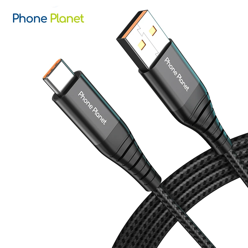 

Phone Planet Hot Selling Cellphone Accessories 1.2m aluminum alloy chargers and cable mobile phone 6A cable fast charging