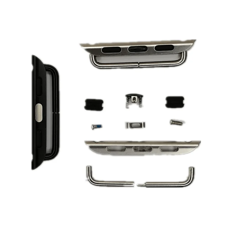 

The strap connector adapter is suitable for Apple watch 6 / 5 Apple strap 44mm / 42mm 40mm / 38mm high quality stainless steel I, Black/silver/gold/rose gold