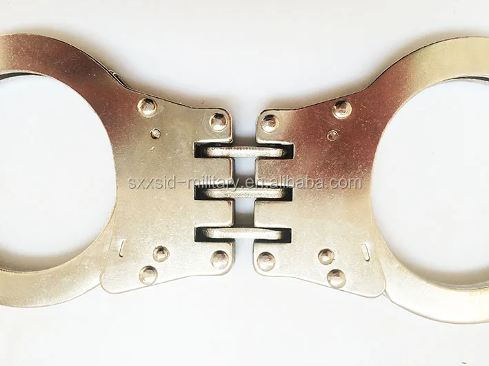 Double Lock Police Hand Cuff Hinged Handcuffs Buy Carbon Steel