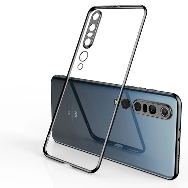 

HOCAYU For Mi 10 Pro Cover Clear Plating Back Case Amazon Hot Full Coverage Protection Resistant Anti-Drop Cell Cover
