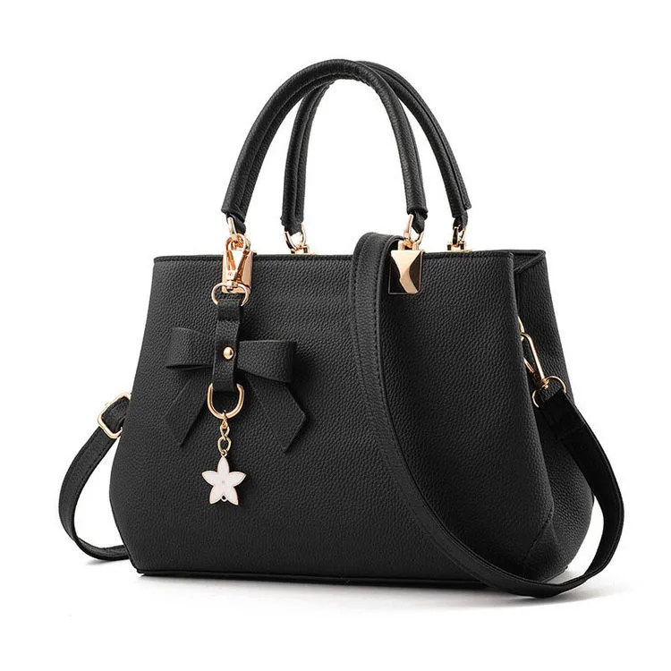 

ZB169- New 2021 trending pu zipper bow luxury women tote bags leather brand crossbody handbags for women with decorative knot, As picture,various color available