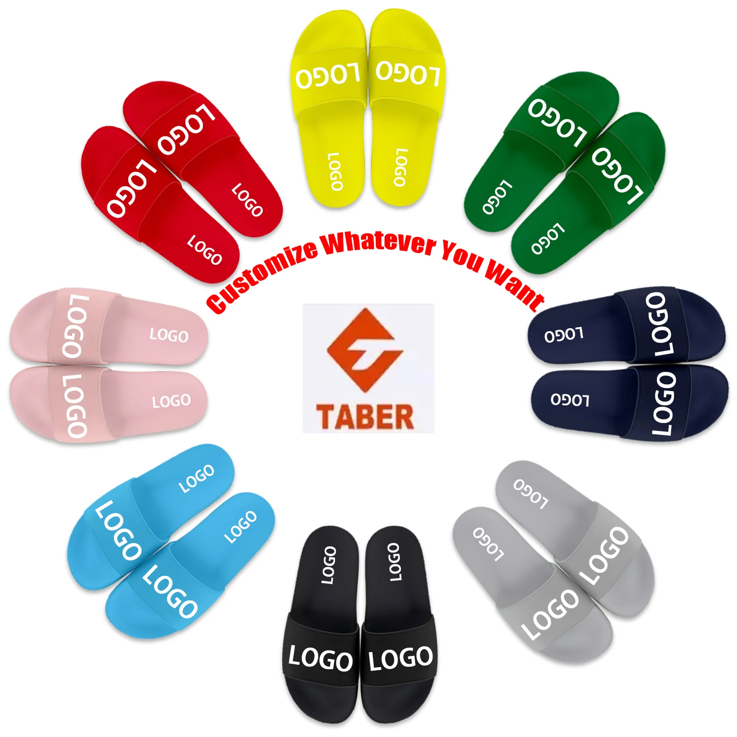 

custom logo indoor fashion man slipper sandals shoes, Customized color