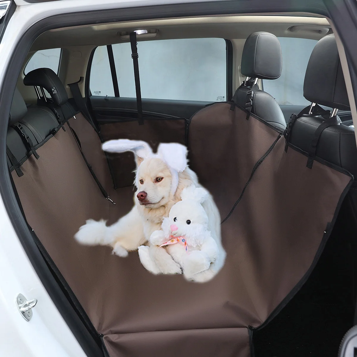 

Dog Pet Waterproof Hammock Nonslip Durable Soft Back Car Seat Cover For Cars For Dogs, Picture
