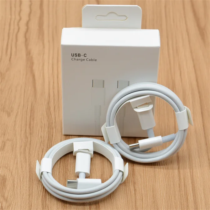 

20W PD Fast Charger USB-C to type-C cable Charging 2M Original accessories USB data Cable for iphone 13 12 pro Max 11 Pro Max, White