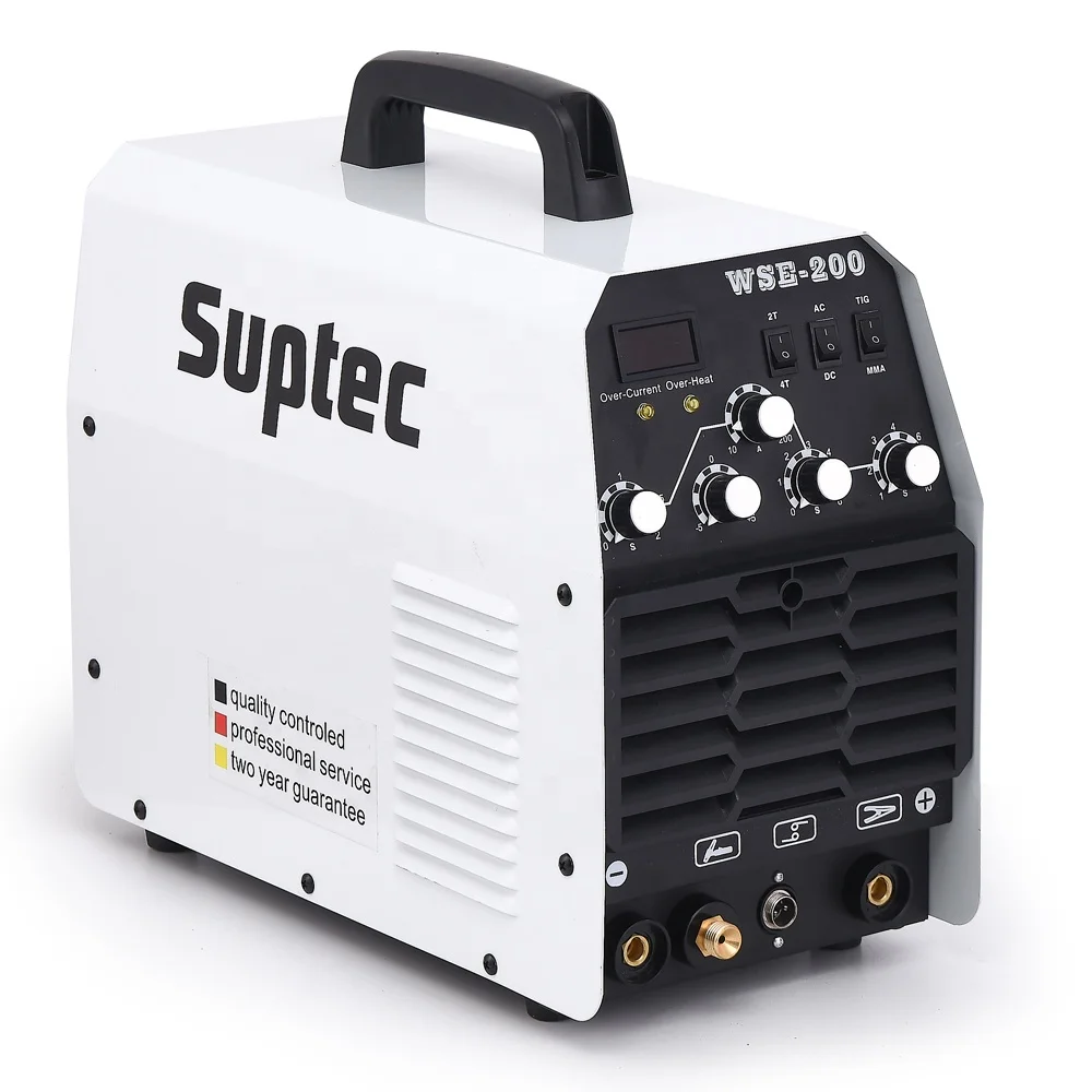 
SUPTEC high frequency electric soldadora tig/mma IGBT inverter welders wse 200 amp tig welder ac dc aluminum tig welding machine 