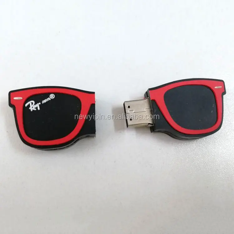 Custom Shape Logo 2GB 4GB 8GB 16GB 32GB 64GB Rubber Thumb Drives USB Memory Stick Car Pen Drive - ANKUX.COM